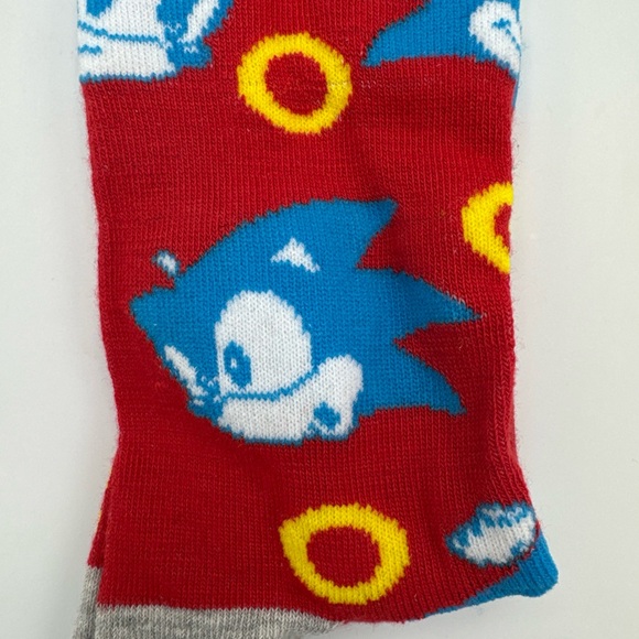 Mens lot‎ of 3 Sonic The Hedgehog And Tails Crew Socks size 10-13 NEW - Picture 9 of 12